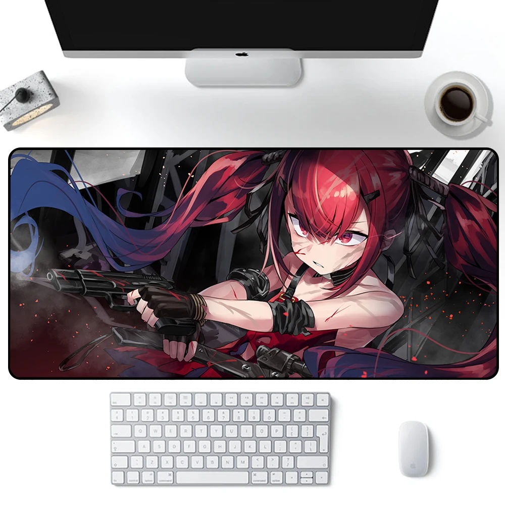 Meninas frontline mouse pad grande jogo mousepad pc gamer xxl computador escritório tapete do rato teclado tapete de mesa portátil mausepad