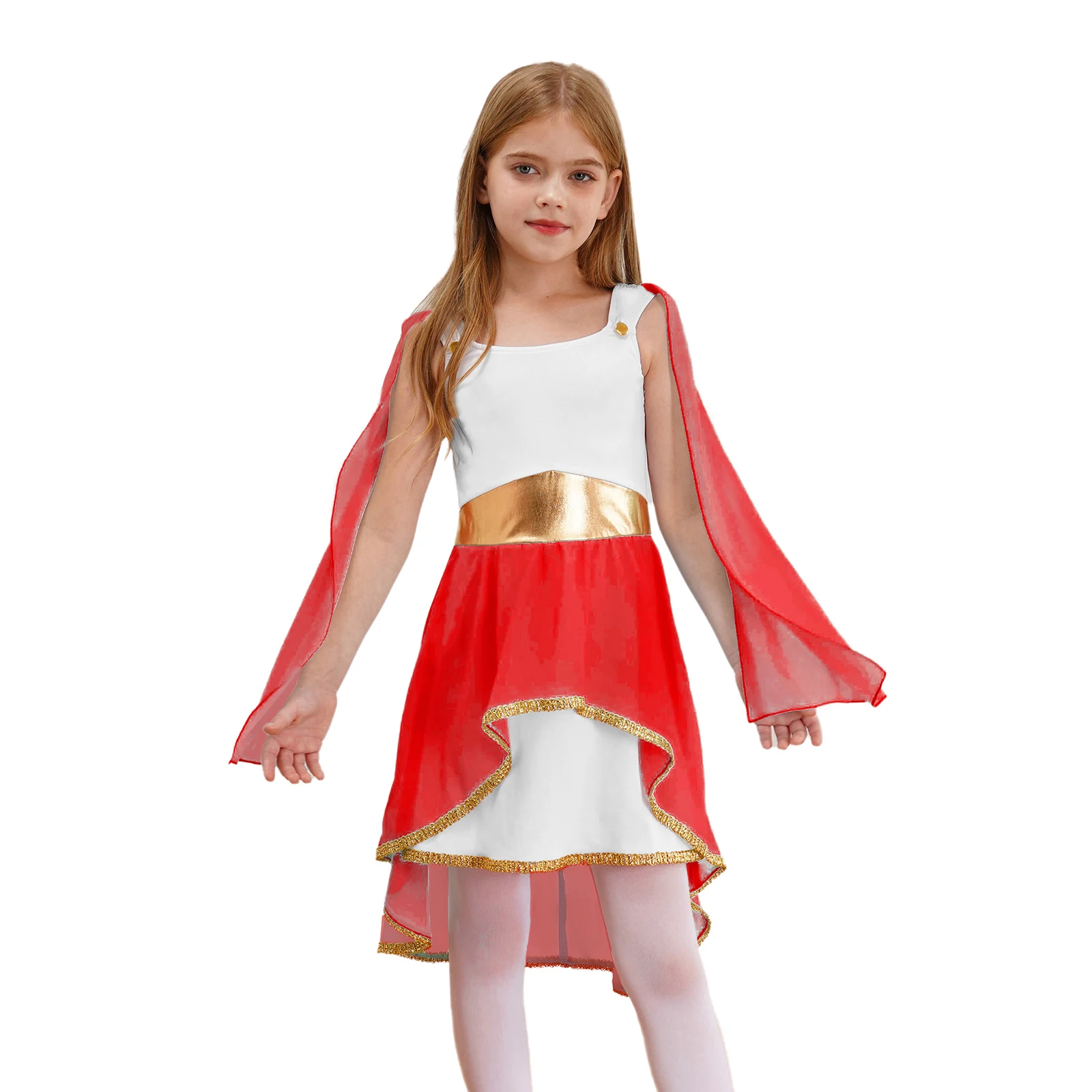 Girls Ancient Greek Toga Costume Greece Mythos Rome Nobility Cosplay Dresses Christmas Party Halloween God Role Play Dress Up