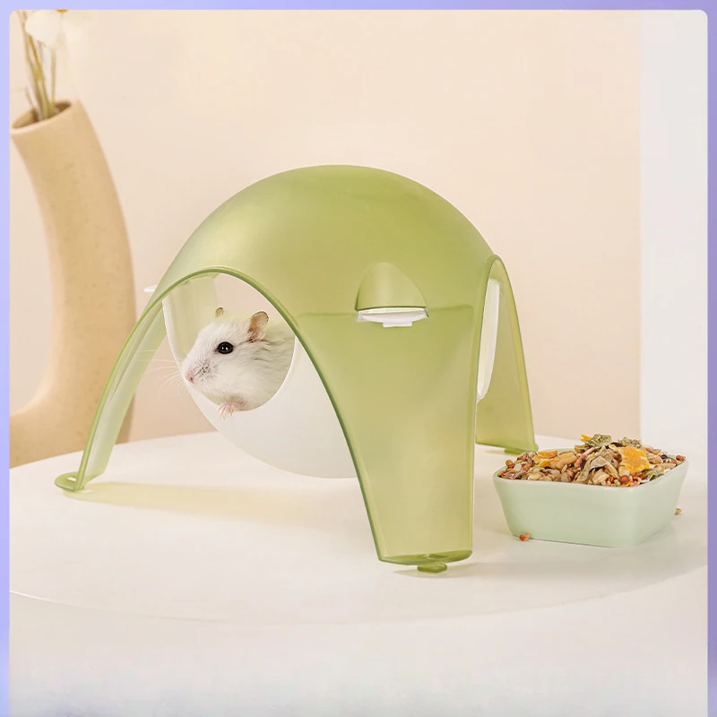 Hamster Space Capsule Pod Hide Out Hanging Nest Dodge Hut Golden Bear Toys Anti-bite Room Critter Space Pod Small Animal Hideout