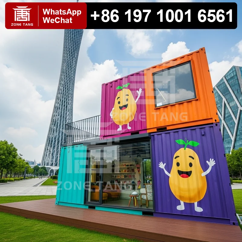 

Easy To Modify Flexibly Combinable Resort Area 2 Story Container House Comply Permit Requirements Creative Container House