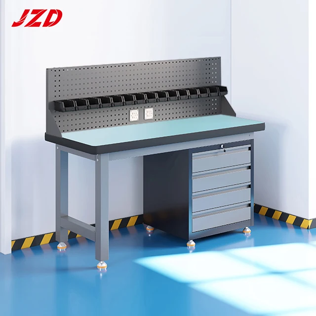 

Workbench Industrial Custom Metal Fabrication Steel Tool Tables Garage With Anti-static Workbench Tool Table for Workshop
