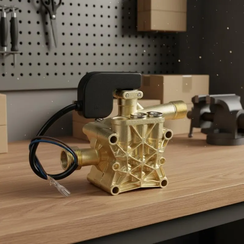 High Pressure Washer Pump Head Power Tool Part for DIY Hobbyists Head Car Washer Pump Head Assembly for DIY Enthusiasts