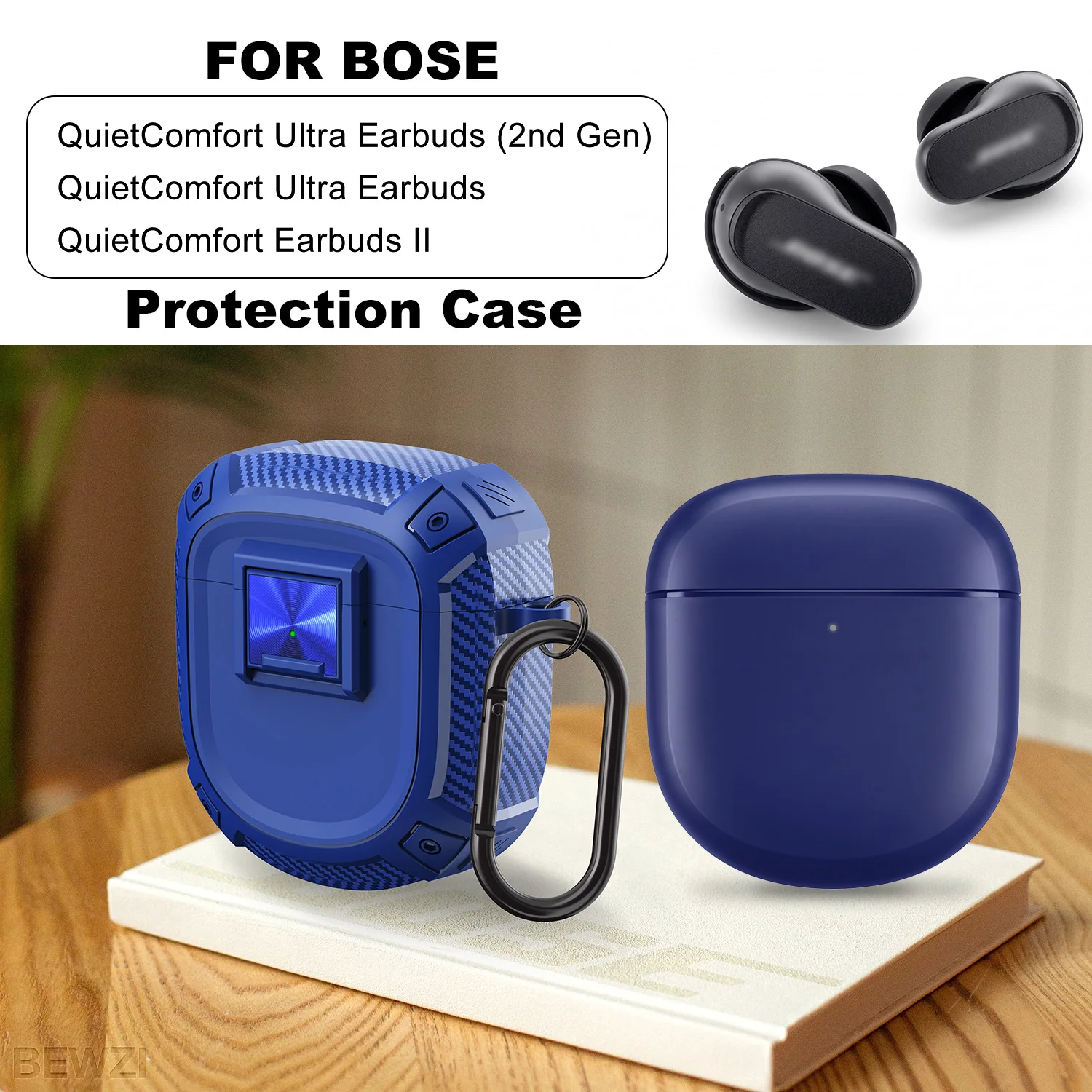 For BOSE QuietComfort Ultra 2 Case / QuietComfort Ultra Case / QuietComfort Earbuds 2 Protective Case