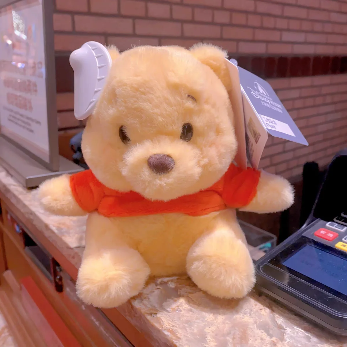 ألعاب شنغهاي ديزني لاند دونالد داك وستيتش القطيفة مع دمى متأرجحة للتحكم في الصوت لهدايا عيد ميلاد الأطفال