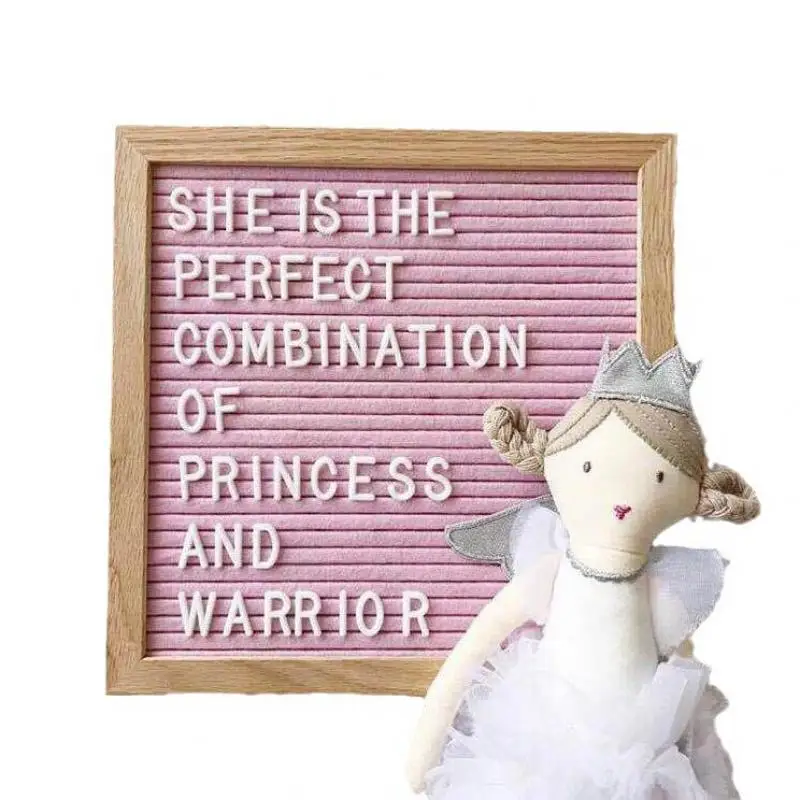 20cm quadrado ins madeira feltro carta scrabble board bebê cem dias foto adereços com suporte 340 placa de mensagem 20cm decorativo p