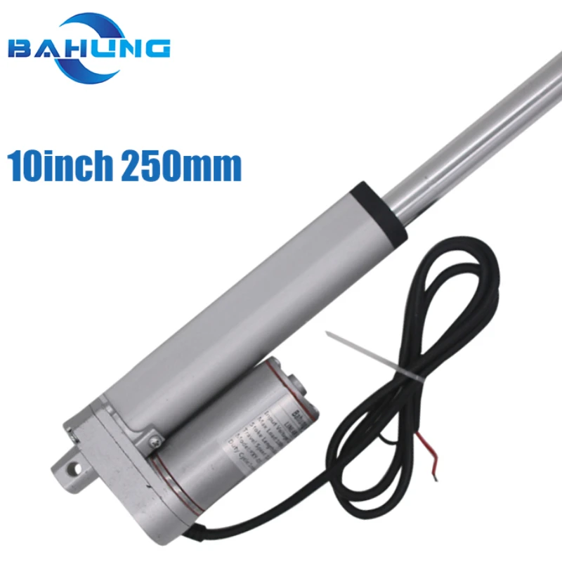 Electric Linear Motion Actuator Multi-function  dc motor 250mm 10inch Stroke 12V 24V  Window Opener200N300N750N1000N1200N1500N