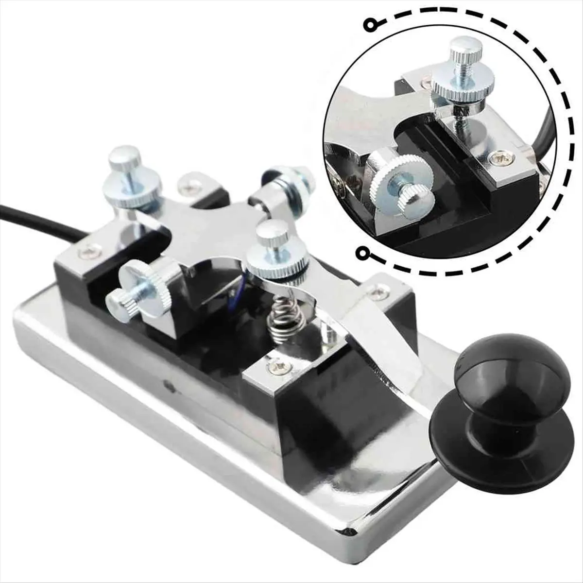 newa04r-cle-morse-cle-de-telegraphe-cle-cw-cle-d'entrainement-morse-cle-de-telegraphe-manuelle-1-piece-pour-atelier-ensemble-de-cles