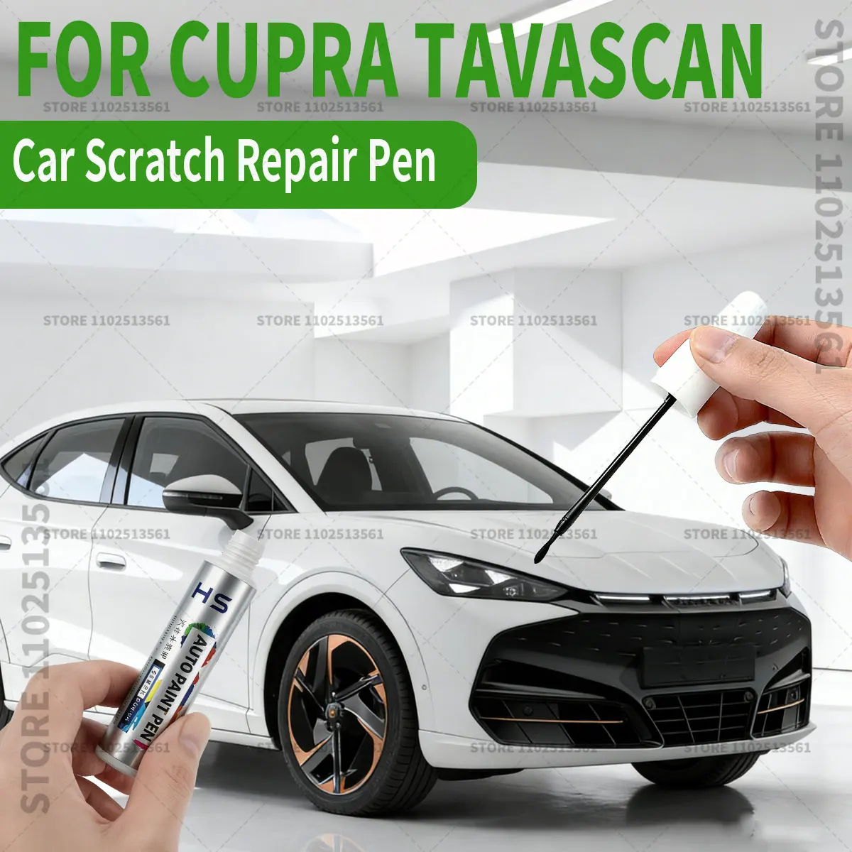Car Paint Repair Pen Paint Scratch Repair Accessories For CUPRA Tavascan Tavascan Blue Century Bronze Matt White Silver Grey