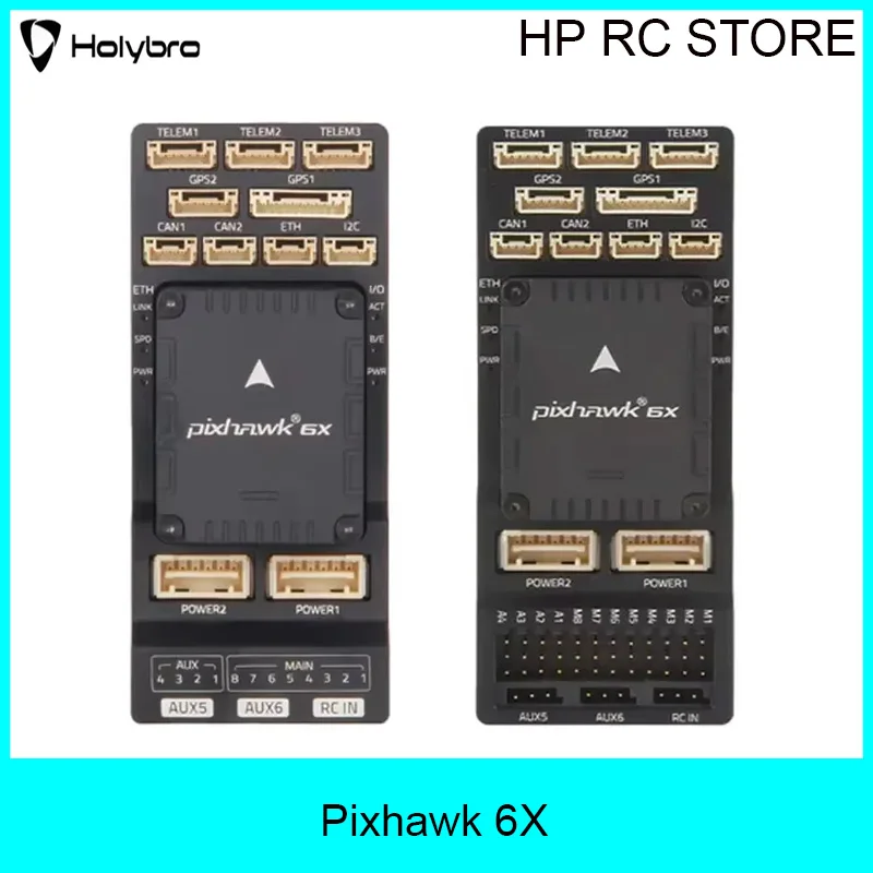 HolyBro Pixhawk 6X (ICM-45686) Flight Controller Standard Set / Mini Set with M9N / M10 GPS Module for RC Multirotor Airplane