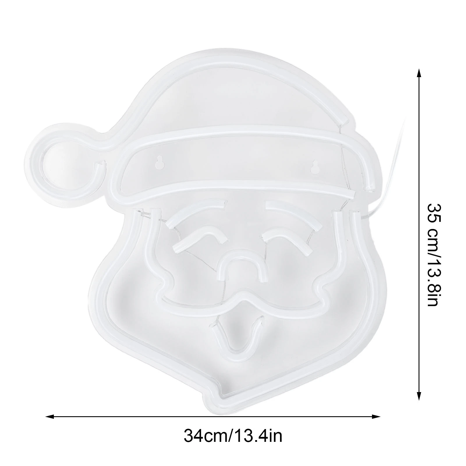 LED ضوء النيون سانتا كلوز تسجيل مصباح الفن الجدار الديكور ضوء لغرفة النوم حفلة عيد ميلاد بار LED سانتا ضوء النيون #6