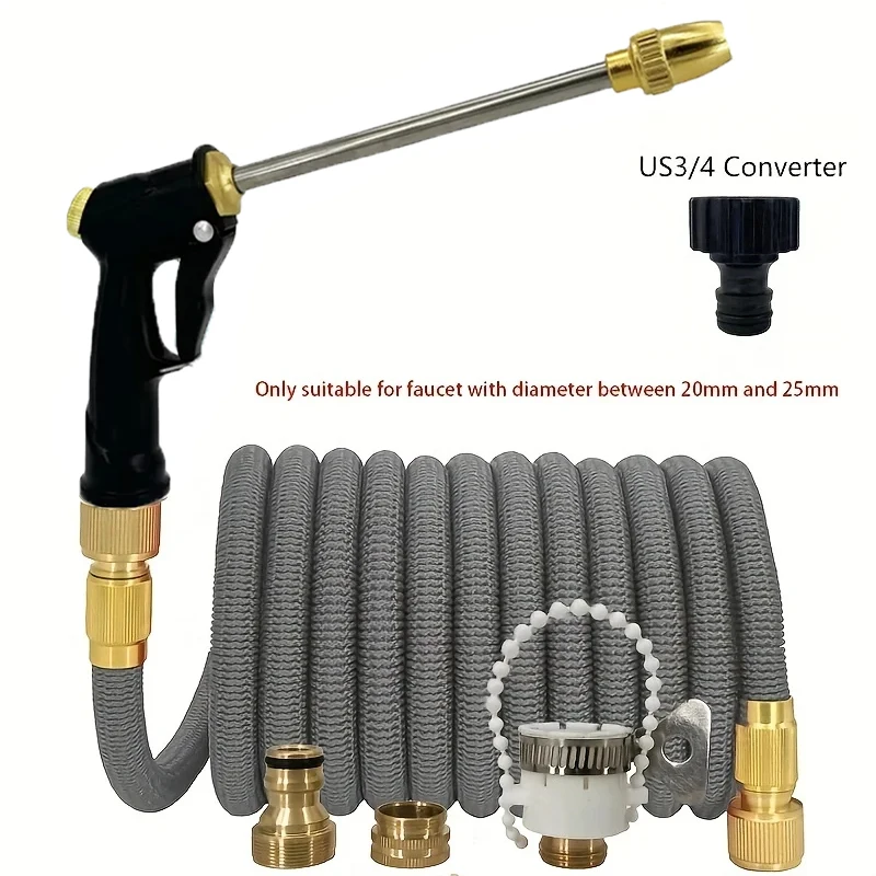 1 قطعة البستنة الجديدة توسيع ماجيك انبوب ماء ، ارتفاع ضغط غسيل السيارات وتنظيف مدفع المياه ، حديقة سقي الأنابيب لوازم #1