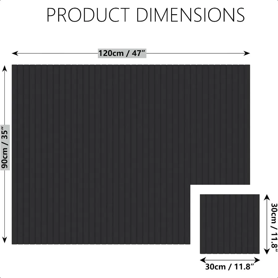 لوحات الفلين الكبيرة للجدران البديلة 12 حزمة ورأى بلاط الحائط شرائح لوحة الحائط ورأى لوحة الإعلانات Pinboard 48x36 للمكتب #2