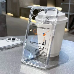 Luxury Street AIR Shoes Sneaker Clear Case For iPhone 11 12 13 14 Pro Max Mini XS XR X 7 8 Plus SE 2020 Shockproof Bumper Cover