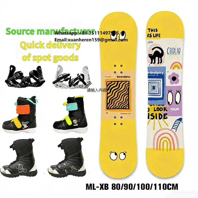 

Wholesale Children's Snowboards Imported Custom Wooden Core Mountain Freestyle Skis Made in China Versatile Skis