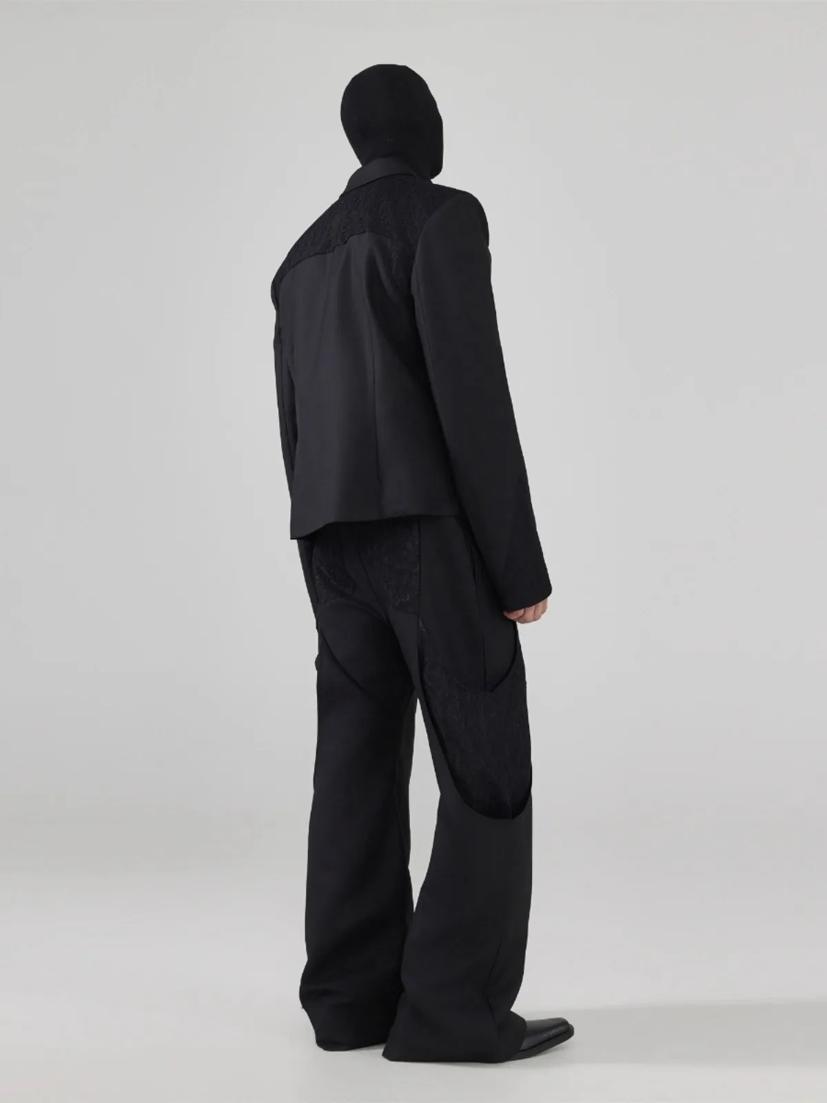 Mauroicardi outono curto preto cabido blazers assimétricos para homens ombreiras único botão elegante roupas de grife de luxo