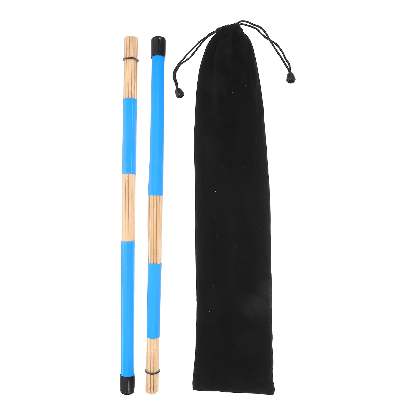 

Drum Kit Brushes for Jazz Bamboo Sticks Rods Flannel Percussion Dowels