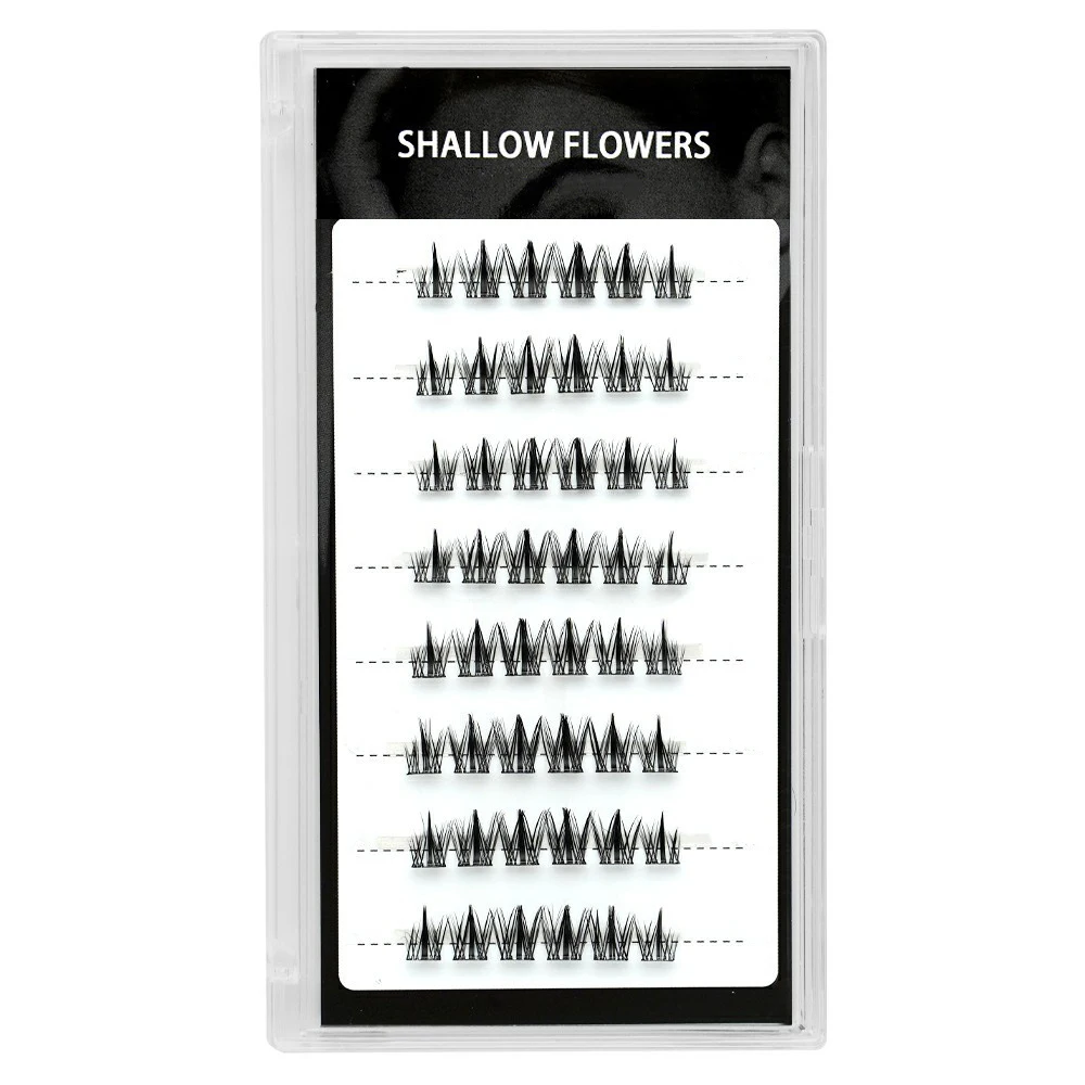 8 rows Lazy glue-free sunflower trilogy false eyelashes cat natural cat ears self-adhesive dog eyelashes