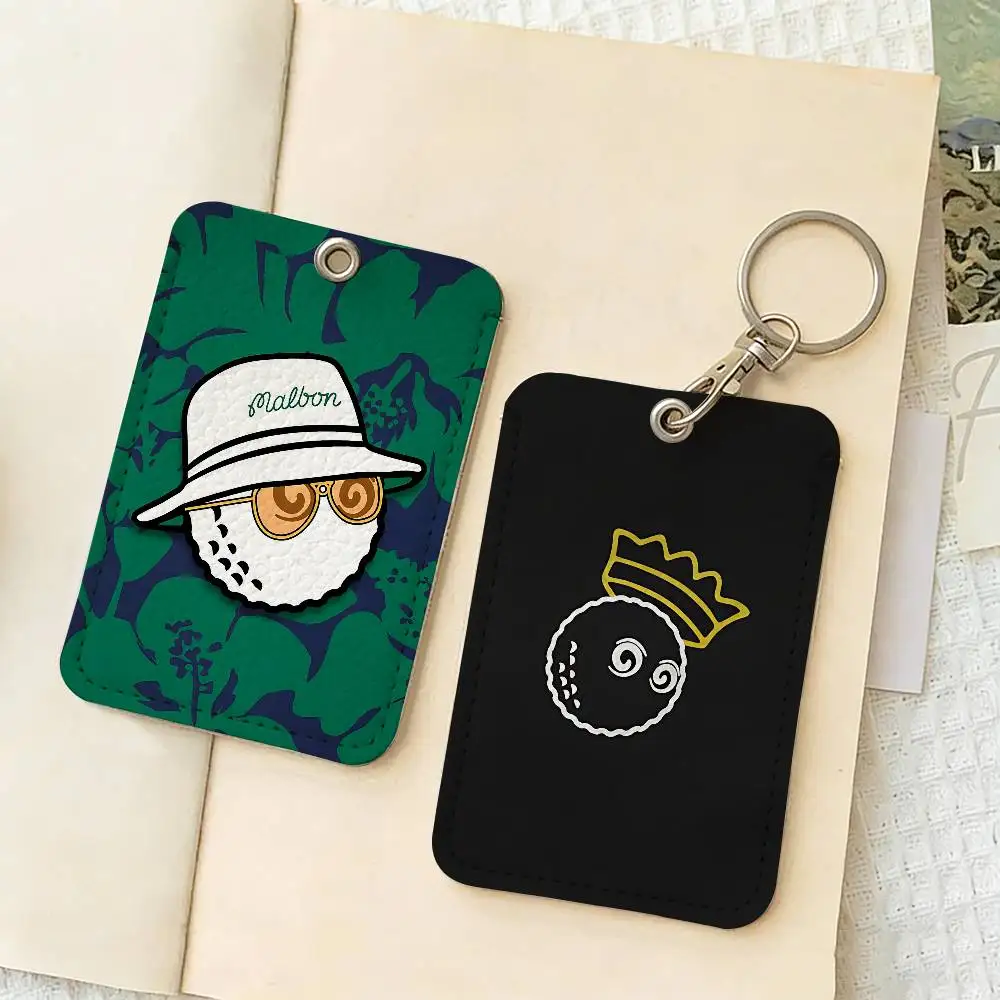 Fashion Golf M-MALBONs Office Supply Men And Women Credit Card Keyrings Student Card ID Card Holder Credential Holder Card