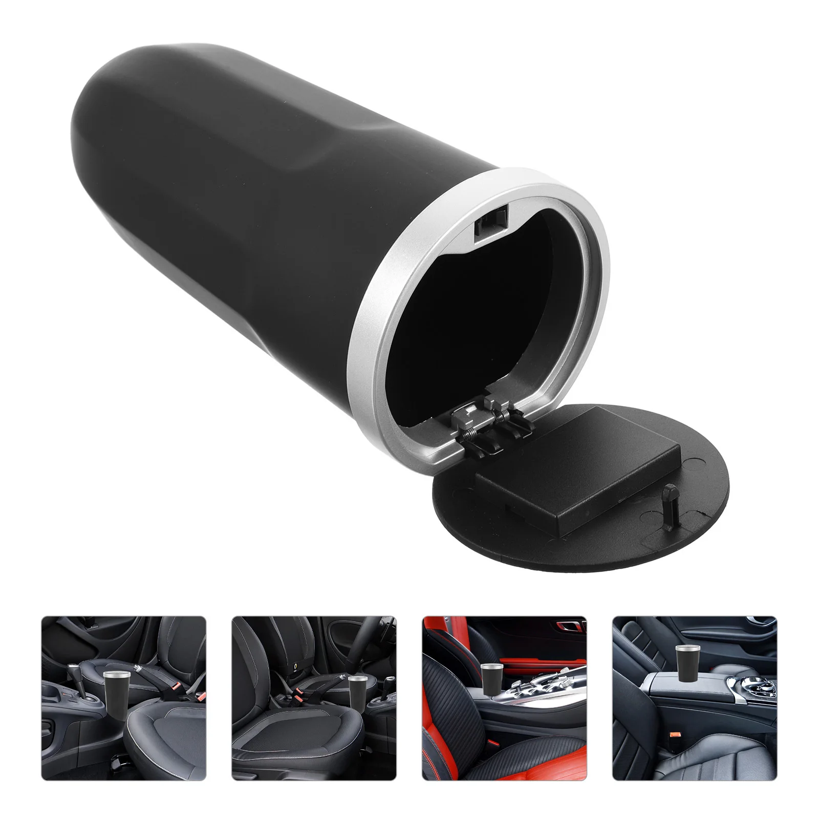 

Автомобильный мусорный бак, компактный размер, прочный изолирующий контейнер с запахом для автомобильного подстаканника, органайзер для хранения, мусорный бак для грузовика