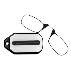 Mini lunettes de lecture à clip antarctique pour hommes et femmes, sans monture, portables, grossissantes, presbytes