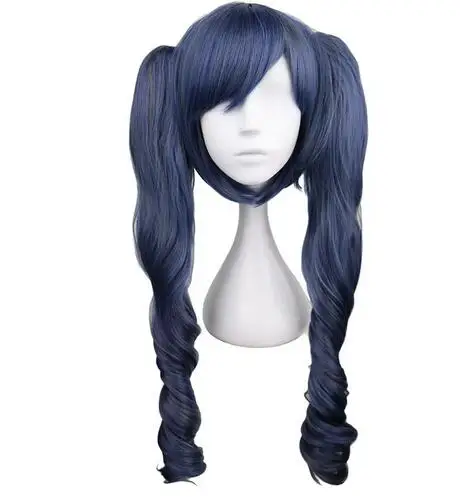 Cosplay Gray Wig Long Curly Wavy Costume Black Butler Kuroshitsuji Ciel Phantomhive Synthetic Hair Cos Wigs Peruca Pelucas