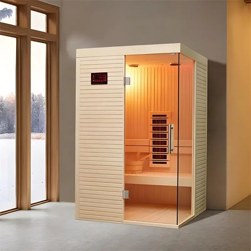 Customization.Modern Dry Steam Sauna Room Far Infrared Indoor Wooden Sauna Room for Relaxation