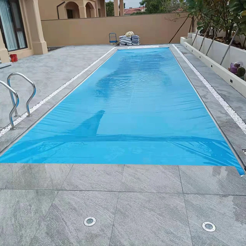 Factory Direct Selling Swimming Pool Auto PVC Cover Hot Selling Keep Temperature & Prevent Dust Leaf Pool Cover