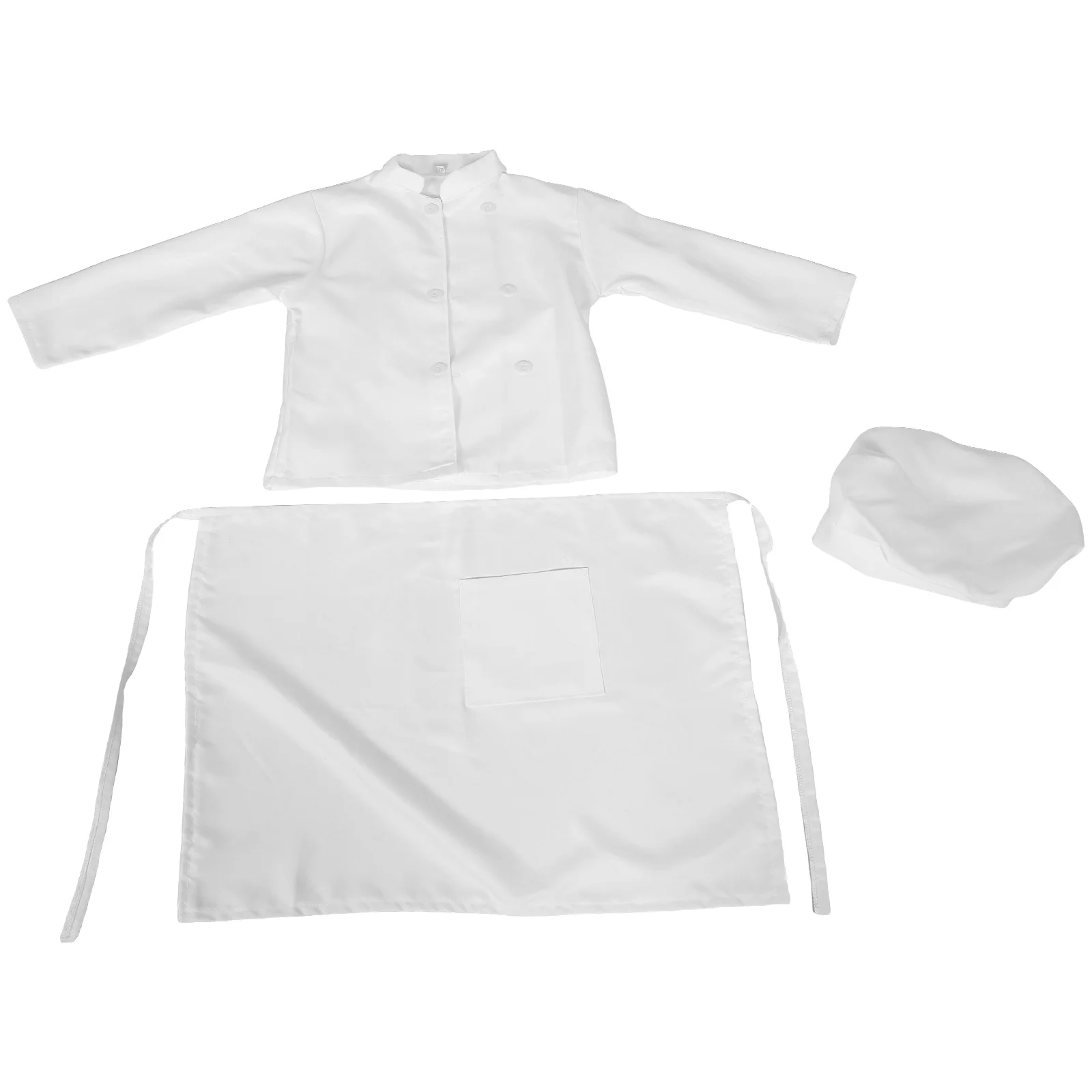 

1Set Children's Baking Outfit Chef Apron Hat Kids Chef Costume Durable Easy Clean Kitchen Play Role Play Set Baby Bakery Outfit