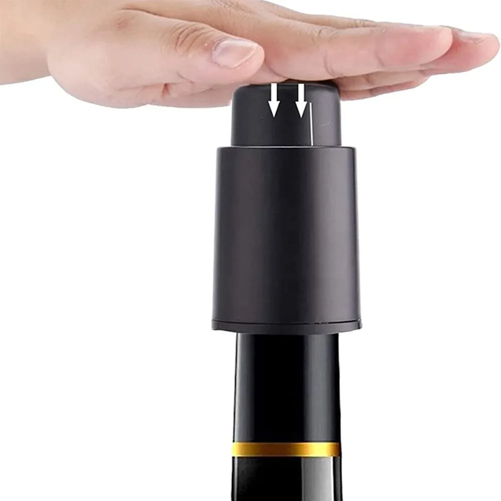 Vacuum Wine Saver Stopper with Integrated Date Ring Lets You Record Bottle Opening Time Maintains Wine Without Refrigeration