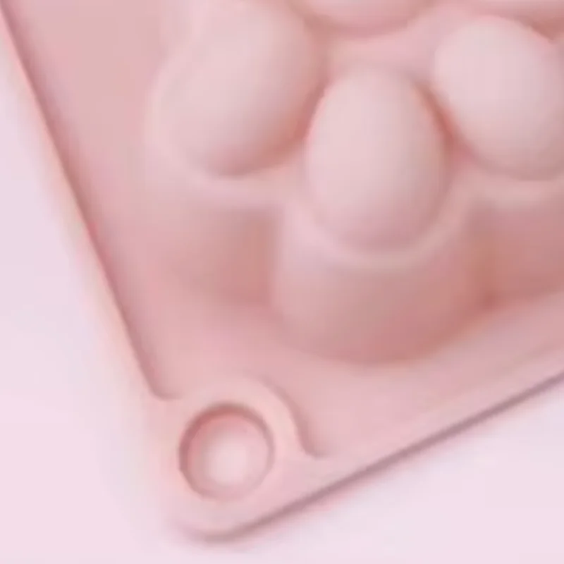 

Cat Paw Cake Mold Food-Grade Chocolate Mold Easy-Release Reusable Baking Mold for DIY Dessert Soap Decompression Toy