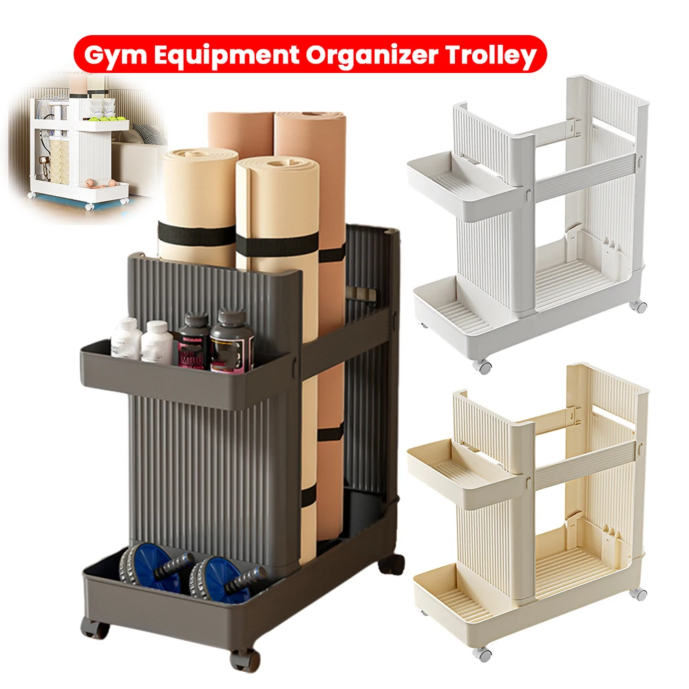 

Gym Equipment Holder with Wheels Sports Equipment Storage Rack Fitness Equipment Storage Rack Sports Equipment Trolley Basket