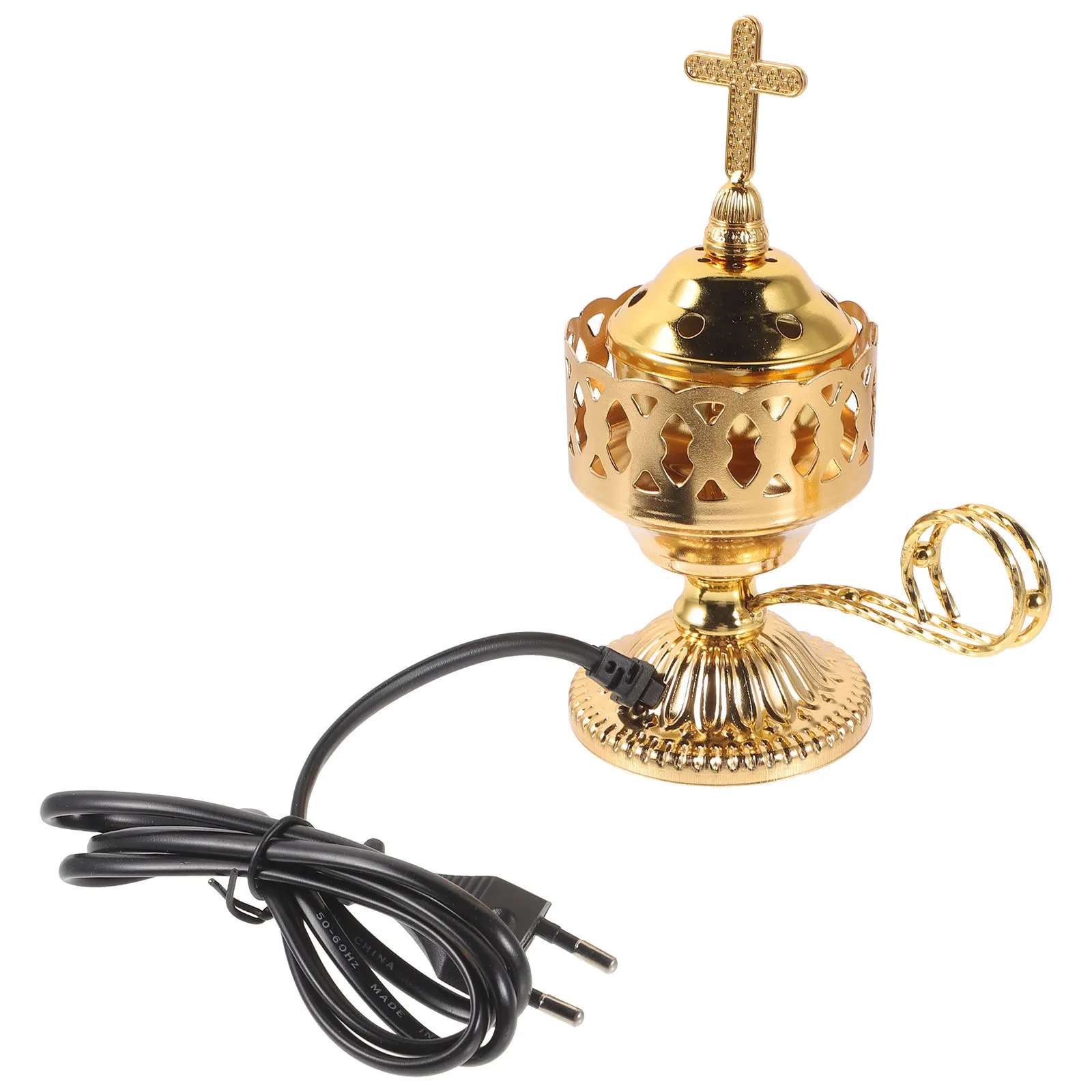 

Incense Holder Electric Censer Metal Craft Long Lasting Use Home Decorations Living Room Electric Incense Burner