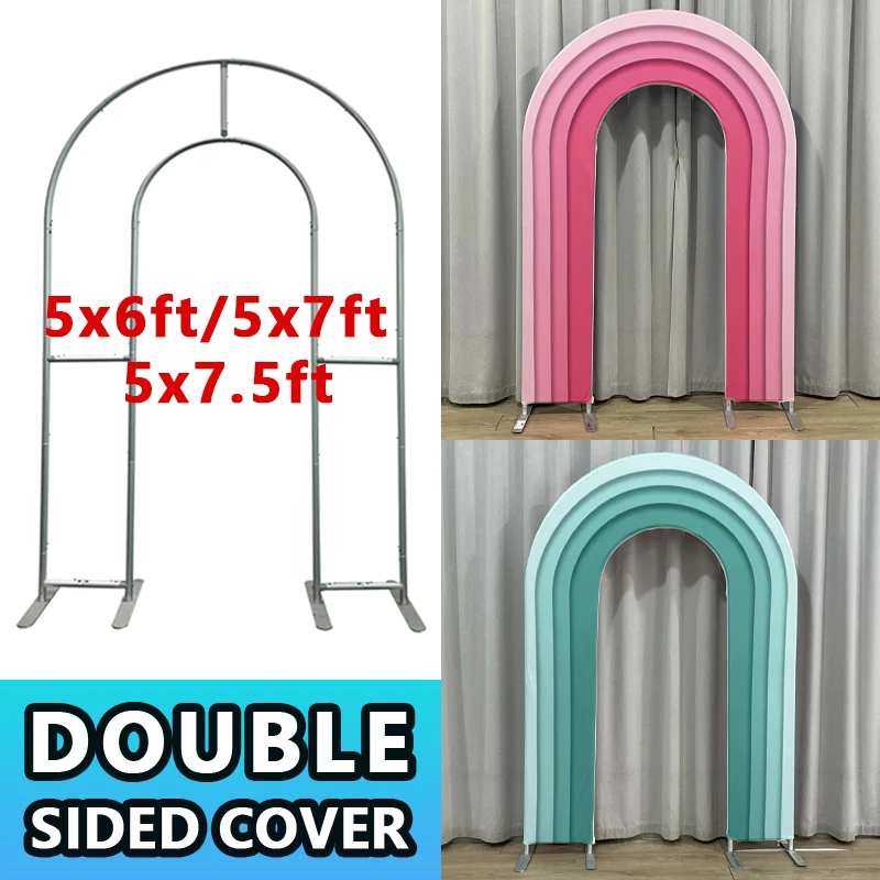 

Aluminium Open Space Balloon Arch Stand with Four Legs, Customisable Cover, Birthday Party Decoration, Wedding Backdrops