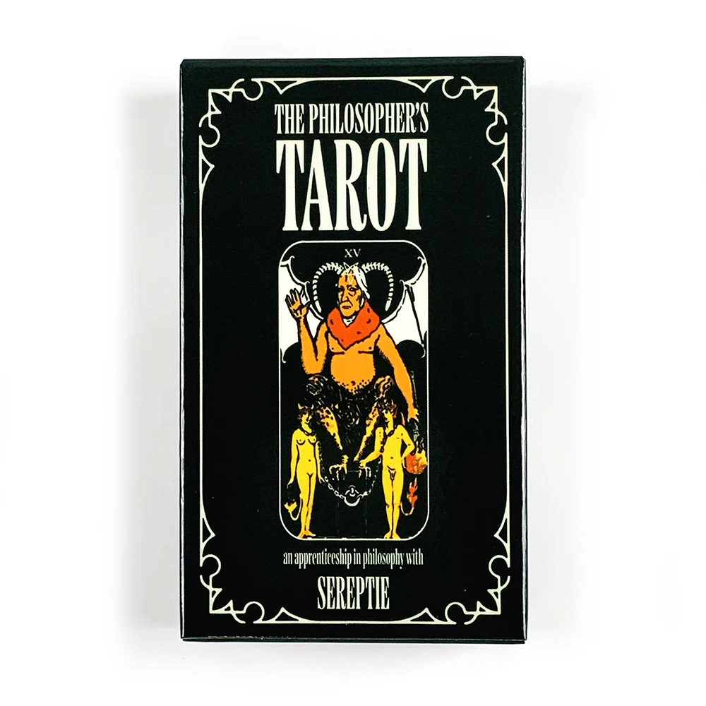 New The Philosopher's Tarot Deck 78 Cards English Version Fate Prediction Spiritual Divination Table Game for Tarot Beginners