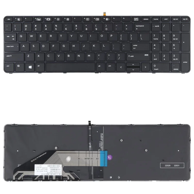 New Laptop keyboard for HP Probook 650 G2 /655 G2 /650 G3/655 G3 US With Frame In Stock US Version