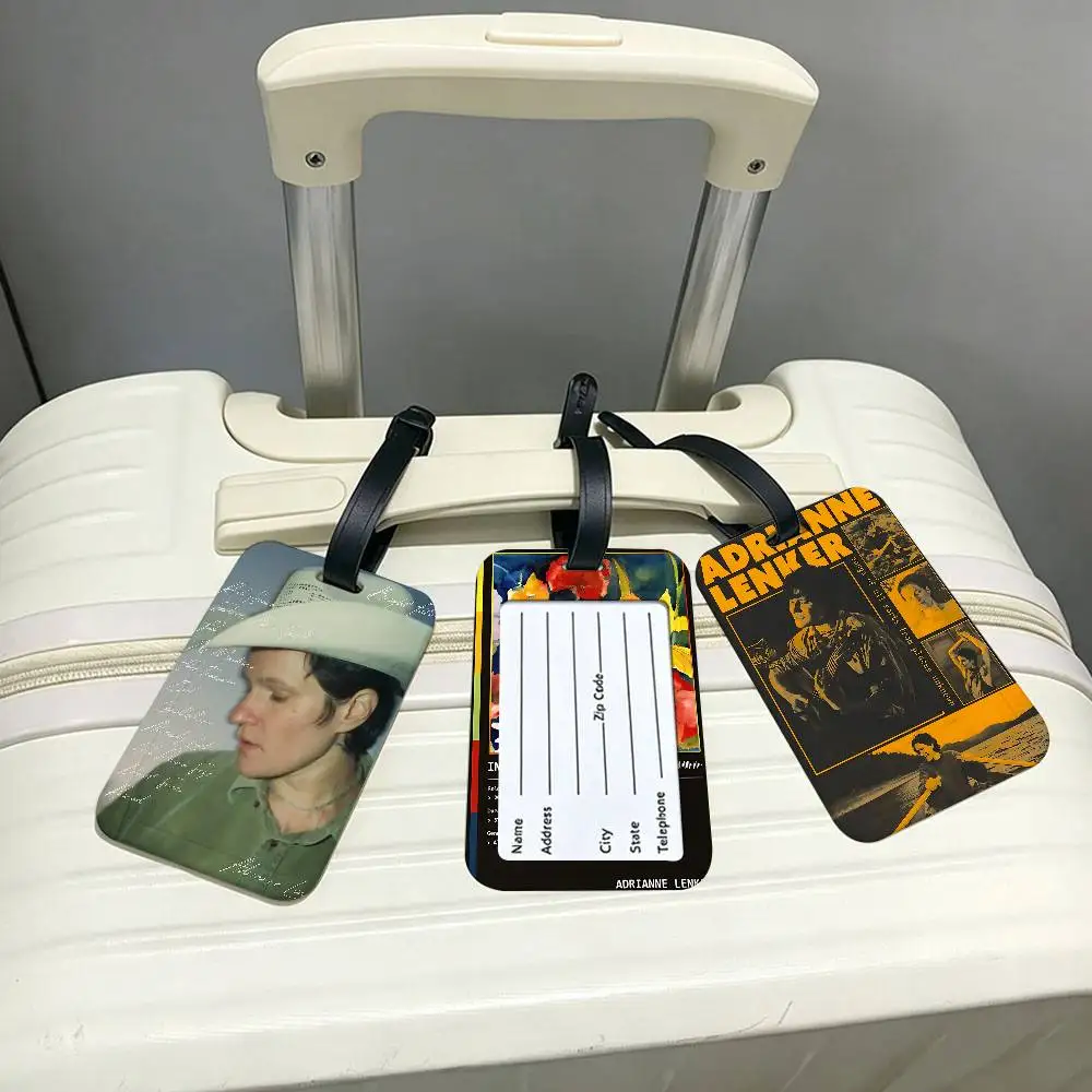 A-Adrianne Lenker album PVC Anti lost Luggage Identifier Tag Removable Information Card Holder Travel Baggage Tag