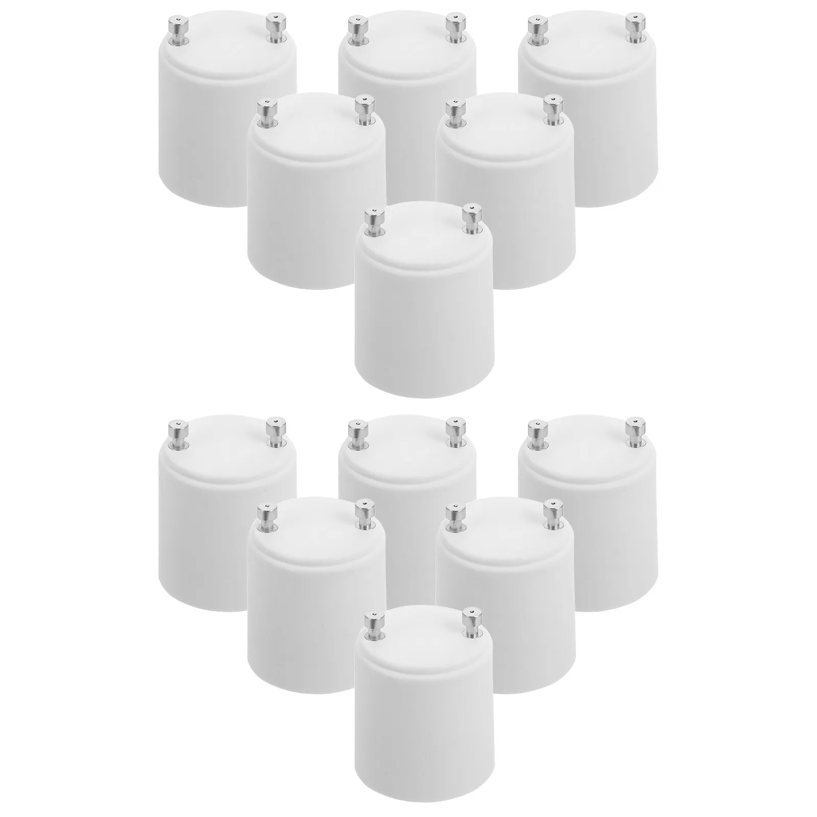 3Pcs Light Socket Adapter Gu24 to E26 E27 Converter Heat Resistant Fireproof Bulb Adapter for Home Office Retail