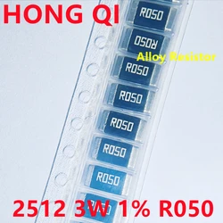 Résistances en alliage 2512 smd 3W 1% 0,05r R050 50mR SMD, 20 pièces