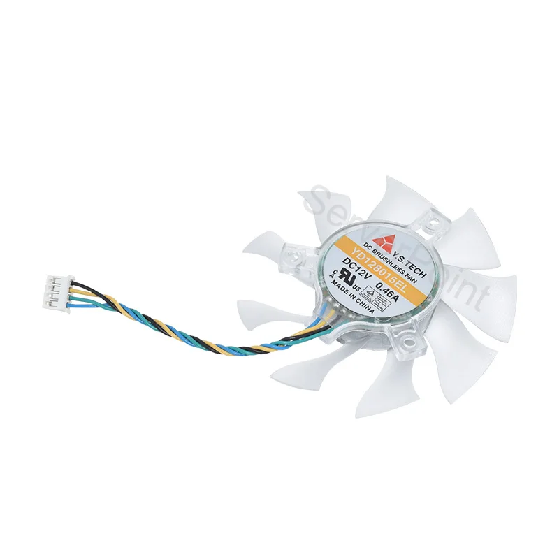 For Y.S.TECH YD128015EL YD128015HL  0.46A  DC12V  4-Wires Graphics Card Cooling Fan For GTS250 HD4870