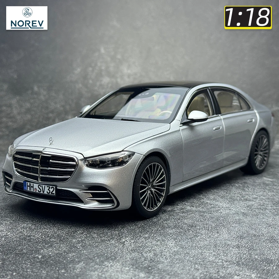 NOREV 1:18 2021 FOR Benz S600 S-Class W223 alloy car model luxury car to send boyfriend metal gift