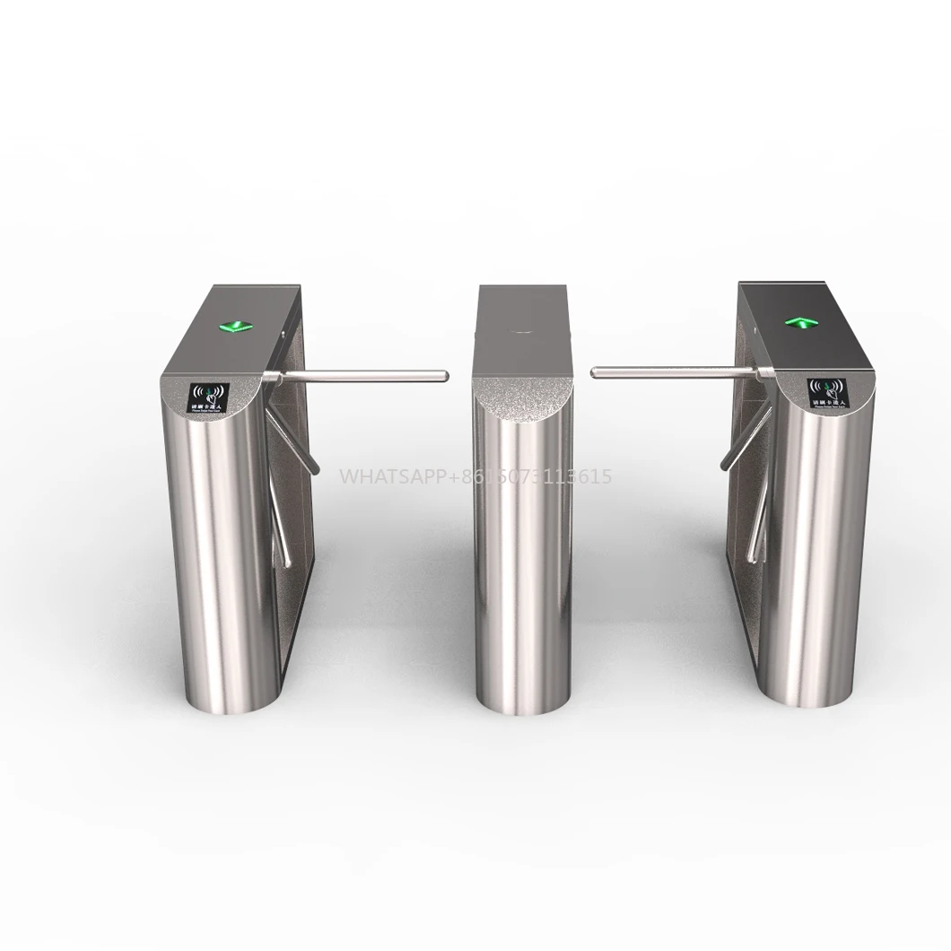 

Industrial Grade 304 Stainless Steel Automatic Entrance Exit Access Control Office Building Campus Factory Tripod Turnstile
