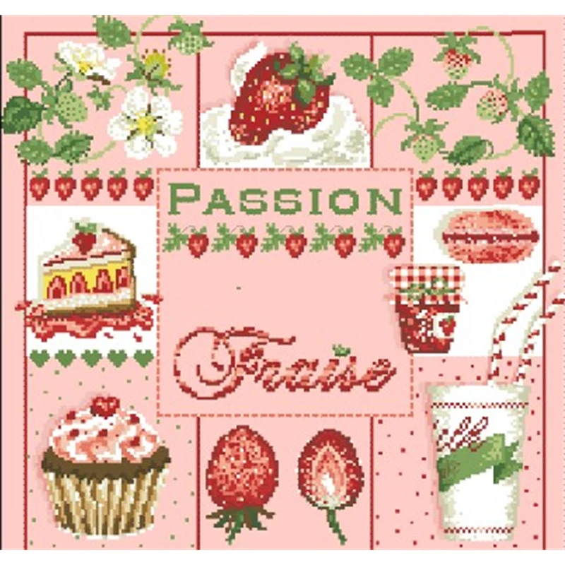 3853 Cross Stitch Kit Cross-stitch Christmas Products Promotion Homfun Stich DIY Craft Embroidery Fabric Thread Set Hobby Adult