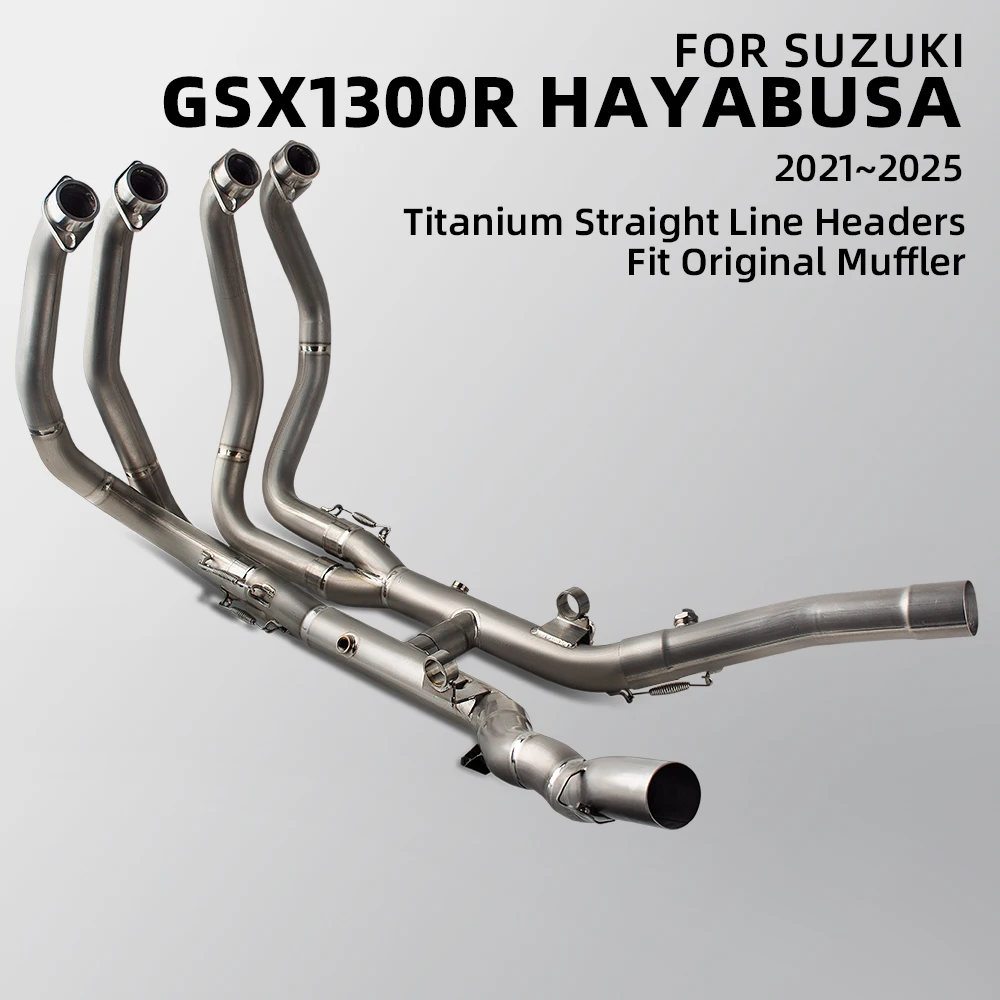 

Комплект выхлопной системы для мотоцикла: коллектор и соединительные патрубки для оригинального глушителя Suzuki Hayabusa GSX1300R GSX-1300R Gen3 2021-2026