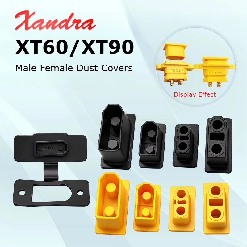 Waterproof Universal XT90 XT60 Series Aircraft Model Plug Dust Cap Dust Cover Lithium Battery Connector Male Female Plug Sheath