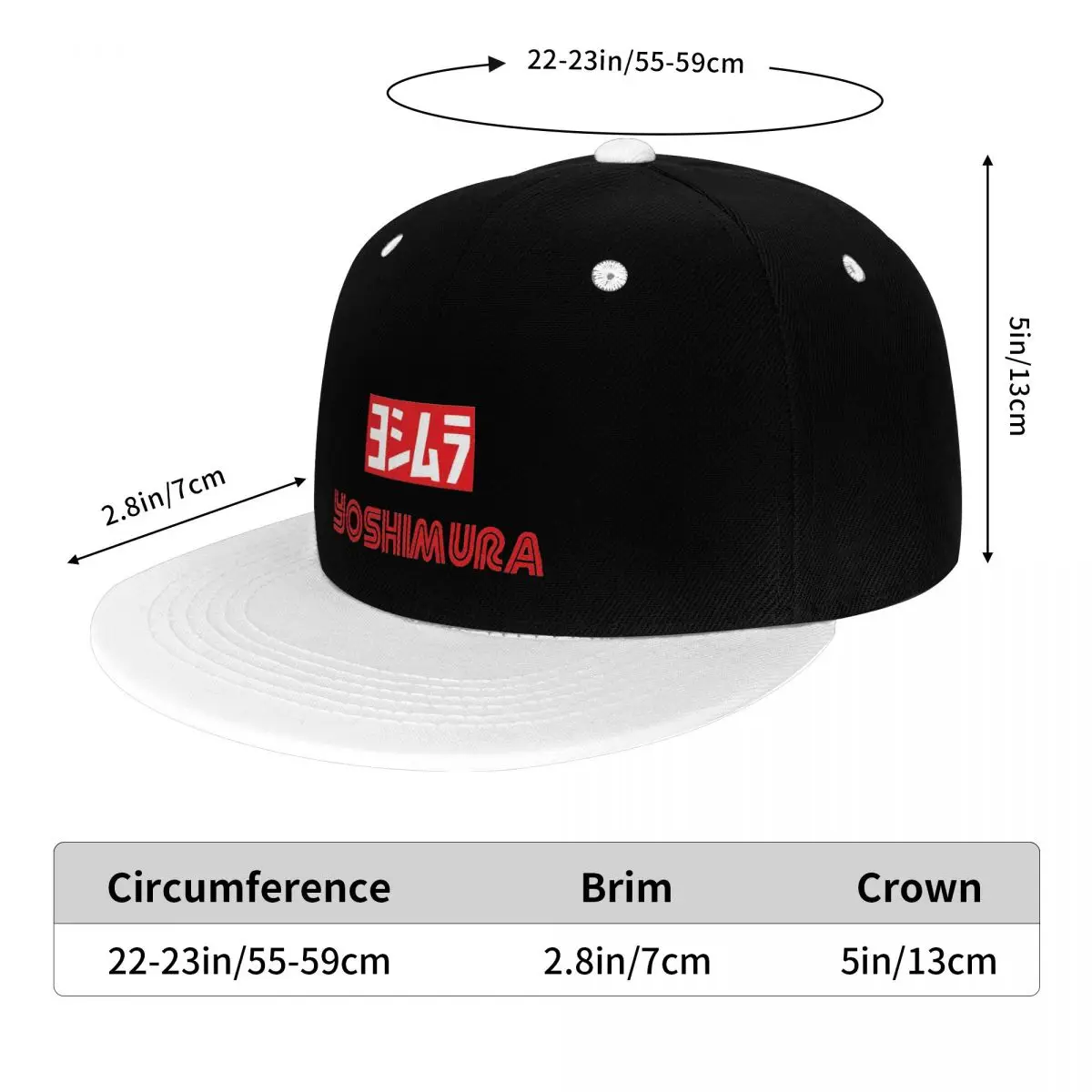 Yoshimura scarico _ cappello a tesa piatta ricamo berretto da Baseball cappello Hip Hop