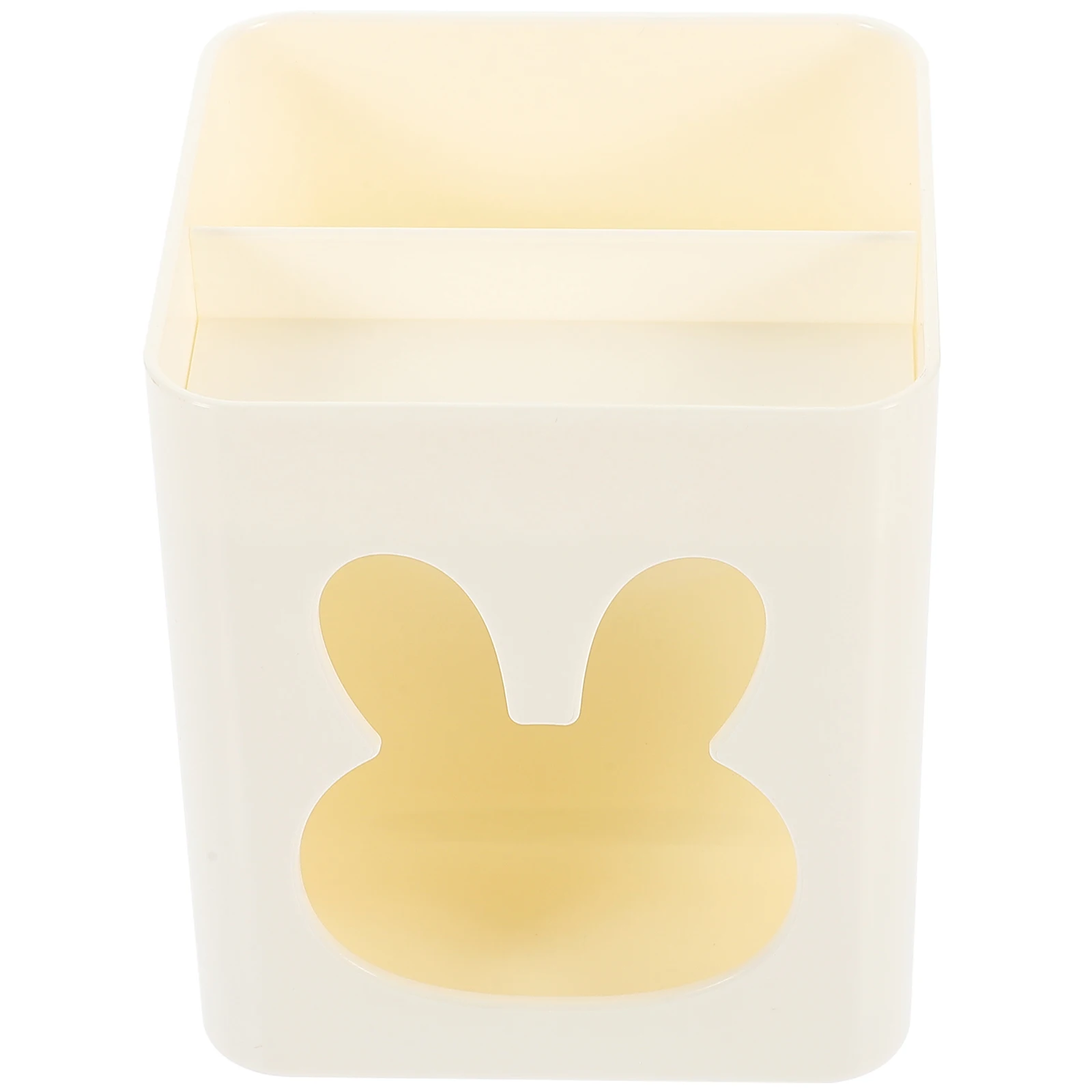 

Rabbit Pen Holder Desk Organizer Plastic Container for Office Stationery Storage Cute Bunny Pencil Cup Student Supplies Modern