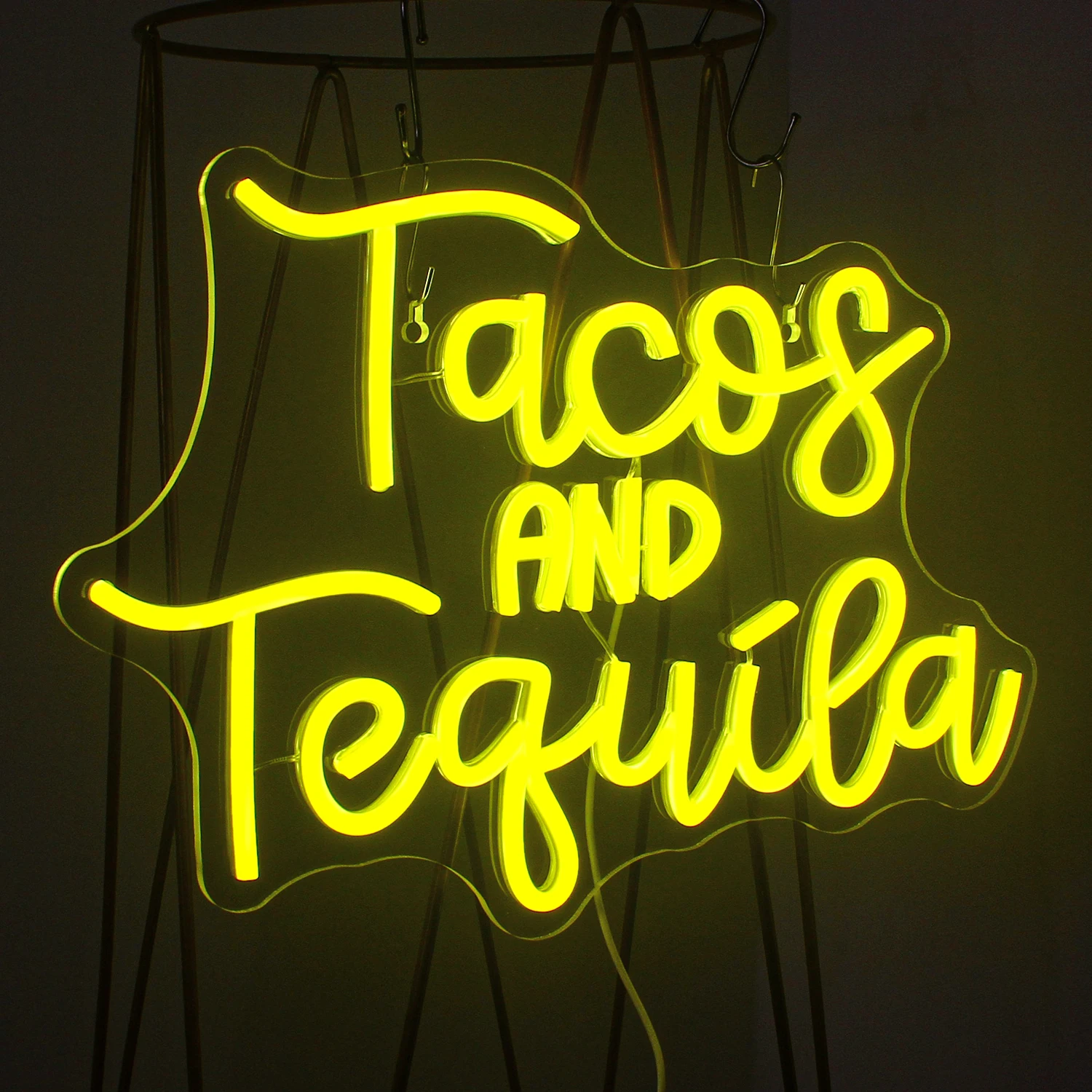 Tacos And Tequila Led Neon Signs Bar Wall Light Up Sign Room Decoration For Home Bars Bedroom Cafe Bistro Club Party Food Shop