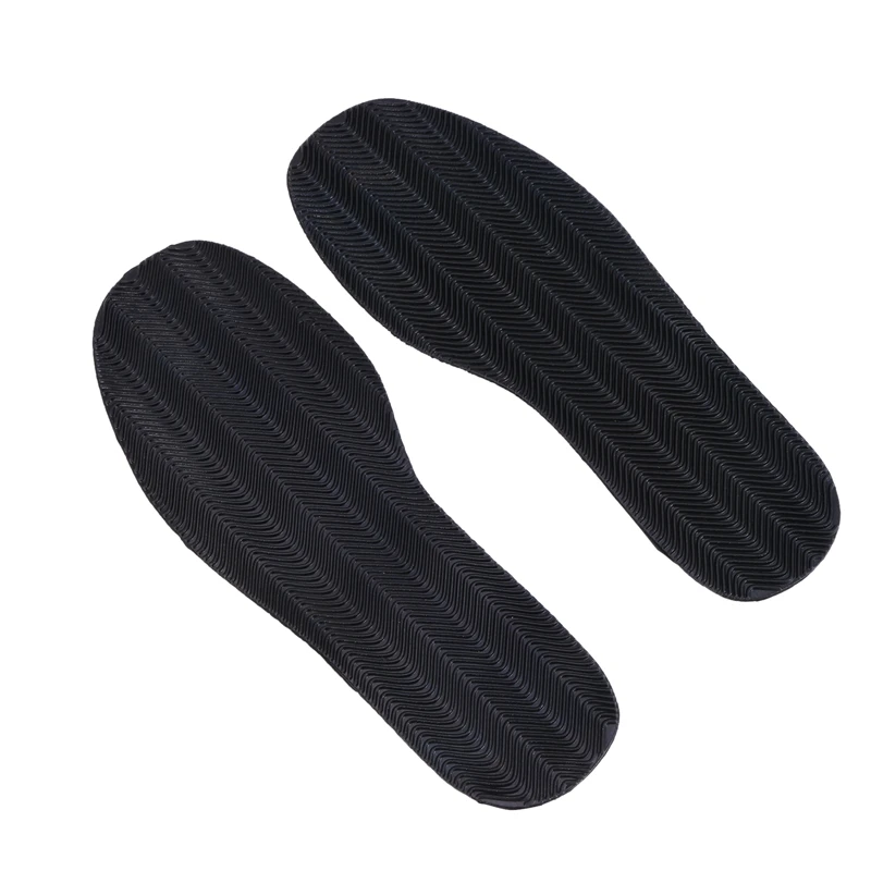 1 Pair DIY Stick On Full Soles Heel Palm Shoe Repair Anti-Slip Grip-rubber Pads - 29X11.5X0.2Cm