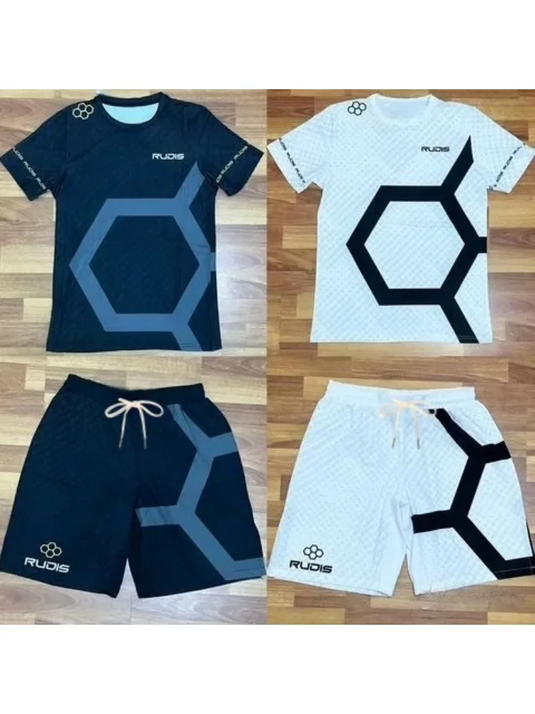 2026 Herren Casual Sport Komfortables Atmungsaktives T-Shirt, Erwachsenen- und Kinder-Kampftrainings-Set Schnelltrocknend Kurzarm