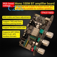 ZK-1001U with boost mono 100W Bluetooth amplifier board, high and low frequency modulation TPA3116